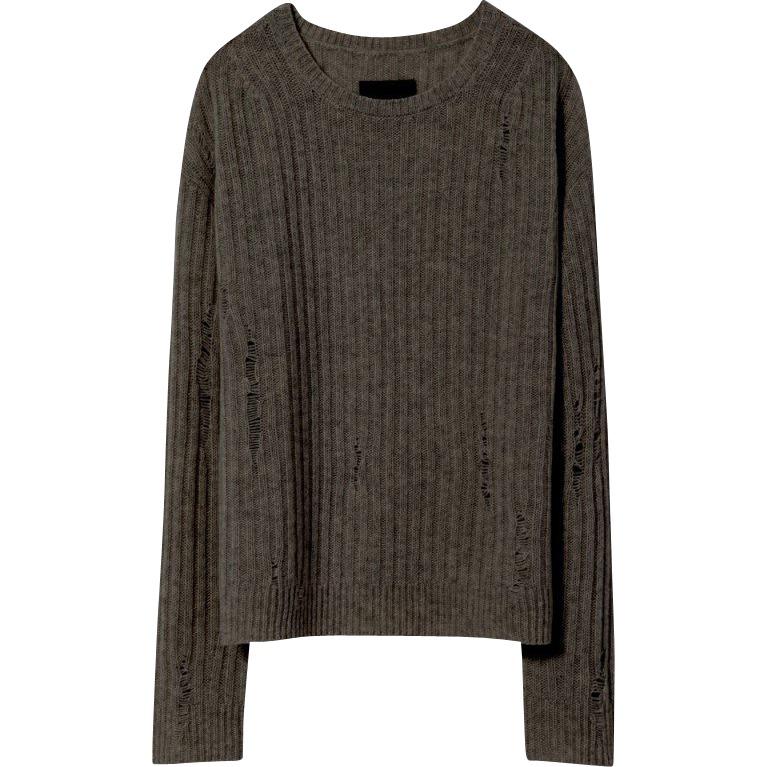 Baxter Sweater - Pine Green or Light Grey
