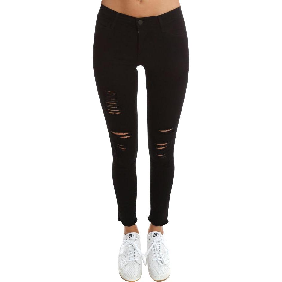Le High Skinny Raw Edge - Black or White