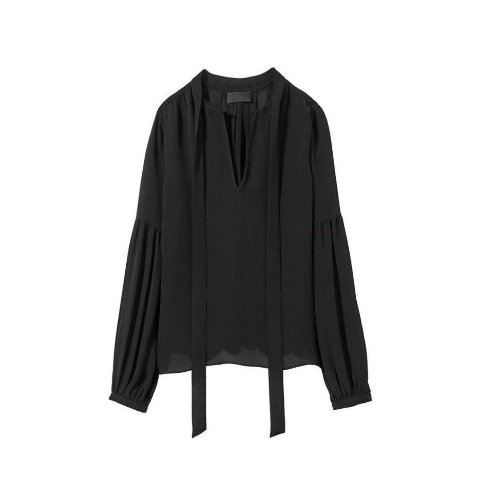 Abbeline Long Sleeve Silk Top