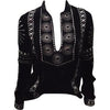 Silver tone blouse