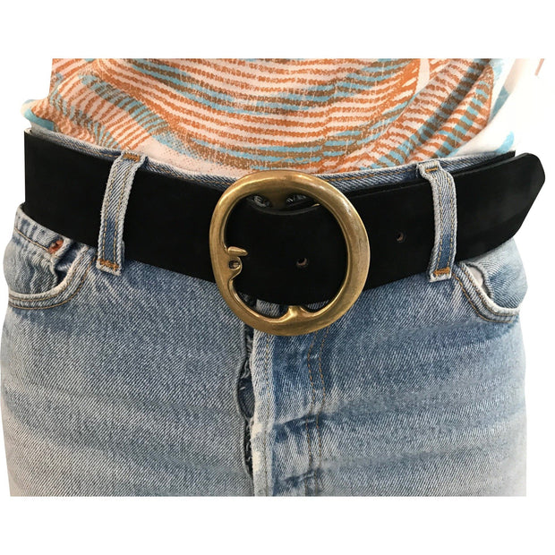 Bell Bottom Suede Belt
